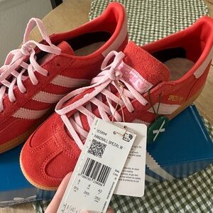 Adidas Handball Spezial Red and light pink Shoes